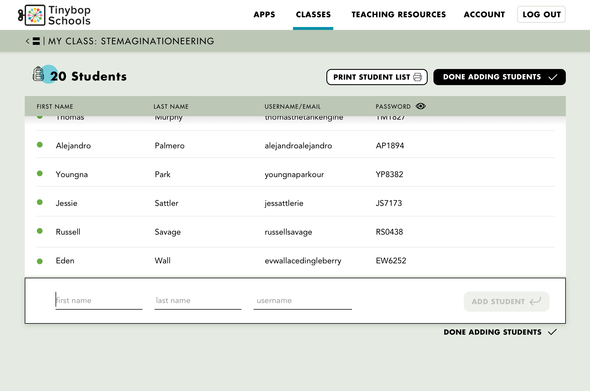 1FA_TeacherAdmin_MyClasses_Focus